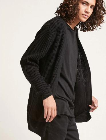 Waffle Knit Cardigan